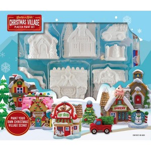 MasterPieces - Christmas Village - Plaster Figurine Paint Set for Children - 1 of 4