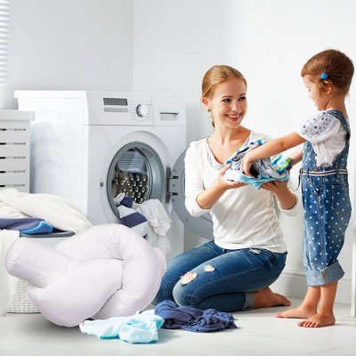 White Knot Long Body Pillow with Removable Cover