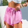 Women's Strawberry Wave Pink Cover-Up Shorts - Cupshe - 3 of 4