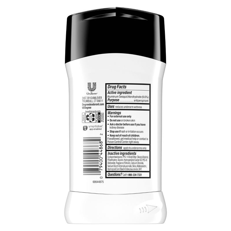 Degree Men Ultraclear Black + White Ocean Air 72-Hour Antiperspirant &#38; Deodorant - 2.7oz, 4 of 7