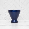 Cambridge Silversmiths Set of 4 11oz Cocktail Tumblers with Lids Brushed Blue: Stainless Steel, Dishwasher-Safe - 2 of 4