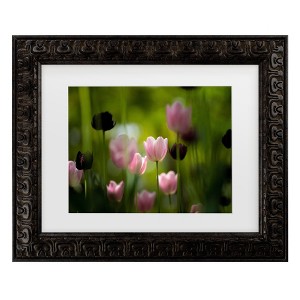 Trademark Fine Art - KONDOU Kazumasa  Tulips Matted Framed Art - 1 of 4