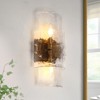 LNC Astridee 2-Lights 6.3"Luxury and Glam Flush Mount Crystal Wall Lights, Polished Gold - 2 of 4