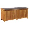 vidaXL Cushion Box Brown Solid Acacia wood Large Storage Cushion Box - 2 of 4