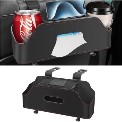 TruAIR Car Headrest Backseat Organizer with Cup Holder Tray