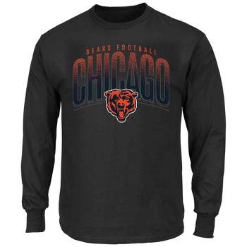 NFL Chicago Bears Men's Big & Tall Long Sleeve Cotton Core T-Shirt