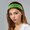 Unique Bargains Faux Leather Headband Hairband for Women 1.6 Inch Wide 1Pcs - 2 of 4