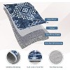 Acekool 6x9 Washable Area Rug, Soft Low Pile Non-Slip Geometric Accent Carpet, Foldable, Red for Bedroom, Dining Room, Nursery - 2 of 4
