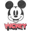 Men's Mickey & Friends Mickey Mouse Retro Headshot Pull Over Hoodie - 2 of 4