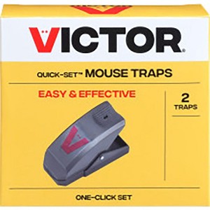 Victor - Quick-Set Mouse Traps With One Click Set - 2 Pack - 1 of 1