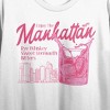 Enjoy the Manhattan Women's White Cropped Tee - image 2 of 3