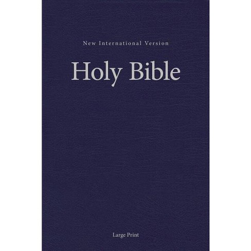 Niv, Pew And Worship Bible, Large Print, Hardcover, Blue - By Zondervan ...