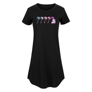 Women's - Barbie - Dreaming of Palm Trees Graphic T-shirt Dress - 1 of 4