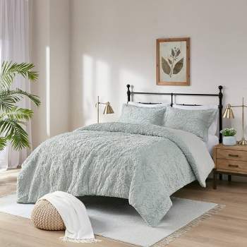 Gray Damask Tanner Reversible Comforter Set (king) - Marble Hill : Target