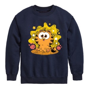 Boys' - Garfield - Baby Garfield Paws And Stars Graphic Long Sleeve Fleece Sweatshirt - 1 of 4