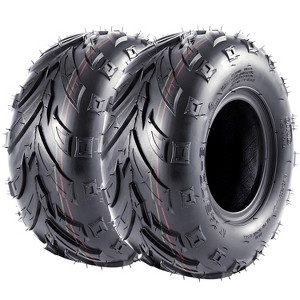 24x8-12 All-Terrain Tires Set of 2, Mud Sand Off - Road Tire 25x10-12 ATV Tires, 12 Rim ATV/UTV Tires, 4/6PR All Mud Trail Tires, Tubeless, 2 Pack - 1 of 4