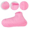 Unique Bargains Silicone Shoes Covers Rain Boots Reusable Rain Shoe Covers Non-Slip 1 Pair - 3 of 4