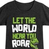Girls' - Instant Message - Dinosaur Fitted Short Sleeve Graphic T-Shirt - 2 of 4