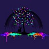 Junior's Design By Humans Melting Colors Parasite By Tobiasfonseca T-Shirt - 2 of 3