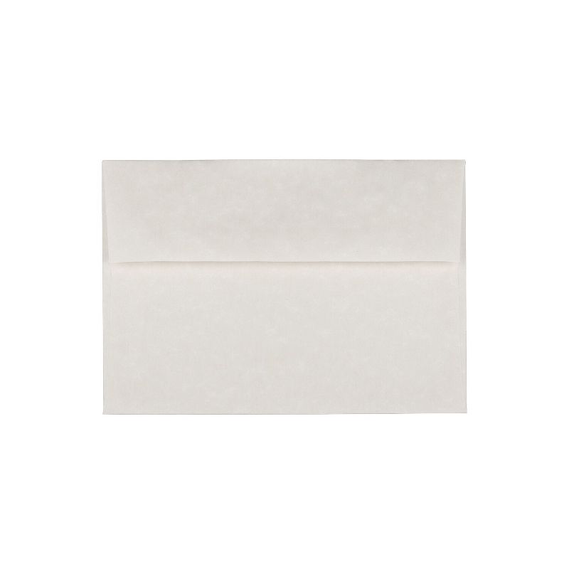 JAM Paper A7 Parchment Invitation Envelopes 5.25 x 7.25 White Recycled 12672, 1 of 4