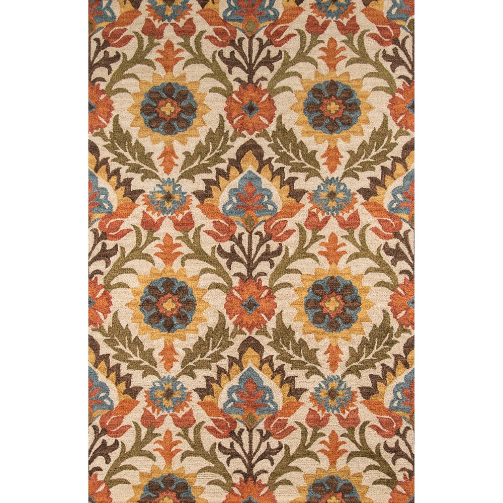 5'X8' Floral Area Rug Red - Momeni