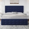 Adjustable Fabric Platform Bed with 4 Storage Drawers - 1000 lbs Capacity, 12-Slat Support, Noise Reduction Design & Tool-Free Assembly - 2 of 4