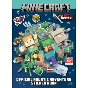 Minecraft Official Aquatic Adventure Sticker Book -  by Stephanie Milton (Paperback) - 1 of 1