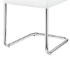 Palton 17" Dining Chairs White and Chrome - Acme Furniture: Leather Upholstery, Metal Frame, No Assembly Required - 3 of 4