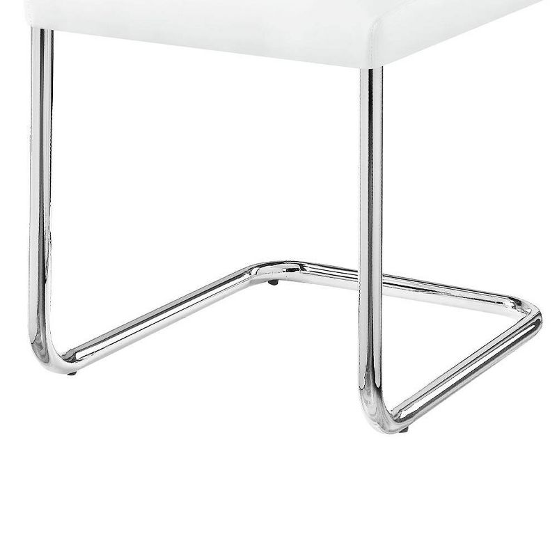 Palton 17&#34; Dining Chairs White and Chrome - Acme Furniture, 3 of 6