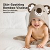 KeaBabies Cuddle Baby Hooded Towel, Organic Baby Bath Towel, Hooded Baby Towels, Baby Beach Towel for Newborn, Kids - 3 of 4