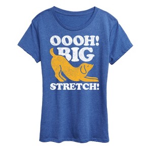 Women's - Instant Message - Dog Oooh Big Stretch Short Sleeve Graphic T-Shirt - 1 of 4