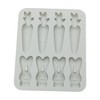 Unique Bargains Candy Moulds 8-Cavity Carrot Bunny Candy Mould Hand Wash 6.22"x5.12"x0.67" 1 Pc - 3 of 4