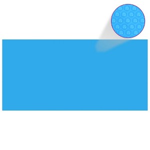 VidaXL Rectangular Pool Cover 177 x 87 inch PE Blue - 1 of 4