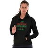 Xmas Christmas Head Elf In Charge Hoodie Sweatshirt Women Men Brisco Brands - 4 of 4