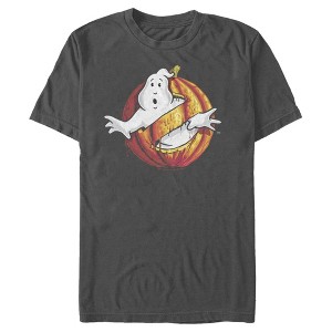 Men's Ghostbusters Halloween Pumpkin Logo T-Shirt - 1 of 4