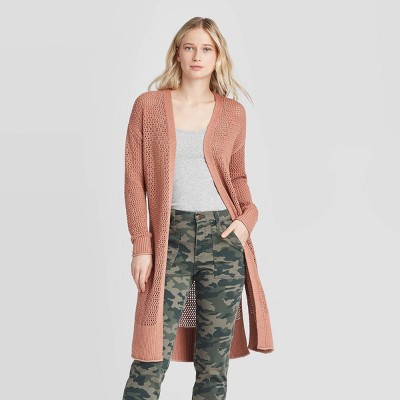 Women's Open-Front Cardigan - Universal Thread™ Light Brown S