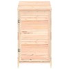 vidaXL Garden Shed in Natural Brown, Solid Fir Wood, Spacious Outdoor Storage, DIY Assembly Required, Size: 21.7"x20.5"x44.1" - 3 of 4
