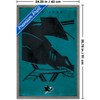 Trends International NHL San Jose Sharks - Logo 25 Framed Wall Poster Prints - 3 of 4
