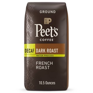Peet's Decaf French Dark Roast Ground Coffee - 10.5oz - 1 of 4