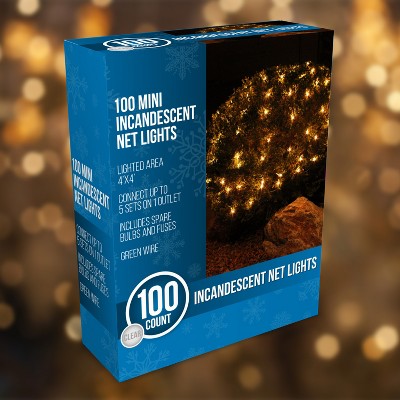 Joyfy 100/150 Bulbs Warm White Christmas Net Lights, Xmas Indoor/Outdoor Mesh Lights for Christmas Eve Night Xmas Tree Party Decoration