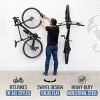 StoreYourBoard Swivel Mount Bike Storage Rack | 2 Bike Garage Wall Hooks | Deep Water - image 4 of 4