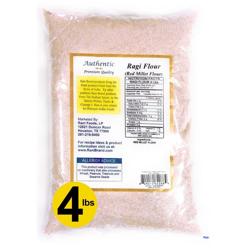 Raggi Flour (Finger Millet) - 32oz (2lbs) 908g, 2 of 3