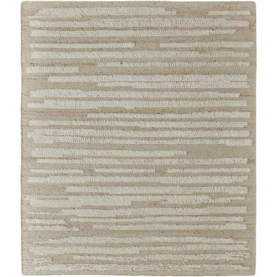 Ashby Transitional Stripes White/Tan Area Rug