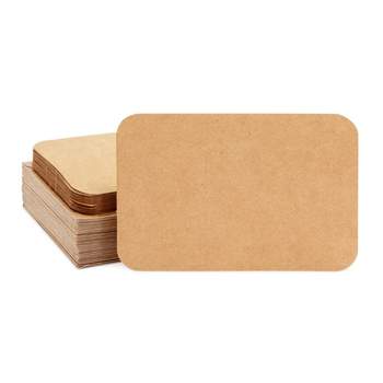Juvale 48-Pack Kraft Paper Blank Greeting Cards and Envelopes, Rounded Corner (6 x 4 In)