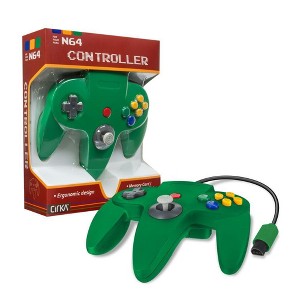 Cirka Controller for Nintendo 64-Green - 1 of 3