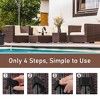 Furniture Clips, Outdoor Sectional Couch Connectors, Wicker Furniture/Chair Clamps for a Module Patio Sofa, Set of 10 - 4 of 4