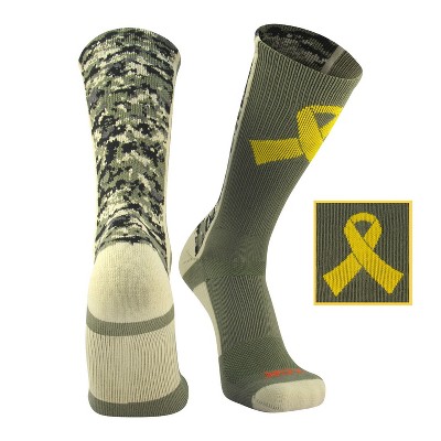 MK Socks Digital Camo Military Armed Forces Ribbon Crew Socks
