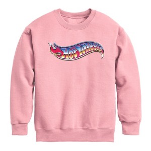 Boys' - Hot Wheels - Hot Wheels 80S Logo Graphic Long Sleeve Fleece Sweatshirt - 1 of 3