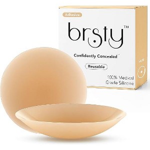 Silicone Nipple Covers for Women, Reusable Sticky Adhesive Breast Petals, One Size Fits Most Breathable Silicon Nipple Pasties - 1 of 4