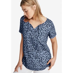 ellos Plus Size Keyhole Tee - 1 of 4